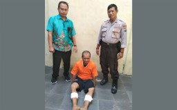 Dor! Polisi Lumpuhkan Kaki Pembobol Kantor Baznas Kota Mojokerto