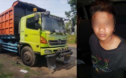 Pemuda Mabuk Gagal Curi Truk Setelah Terperosok dalam Selokan