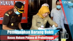 Video: Pemusnahan Barang Bukti Kasus Pidana di Probolinggo