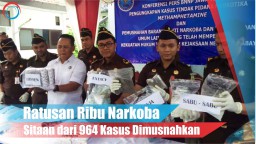 Video: Ratusan Ribu Narkoba Sitaan dari 964 Kasus Dimusnahkan
