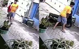 Miris! Pria ini Ajak Anak Kecil saat Mencuri Motor