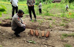 Penemuan 8 Mortir Diduga Aktif di Ponorogo Gegerkan Warga