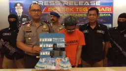 Penjual Nasi Campur di Surabaya Ditangkap Polisi saat Menimbang Sabu