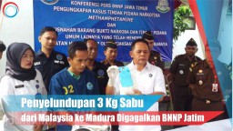 Video: Penyelundupan 3 Kg Sabu dari Malaysia ke Madura Digagalkan BNNP