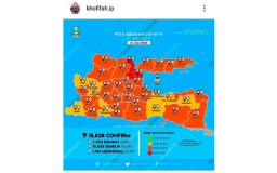 Zona Merah Penyebaran Covid-19 di Jatim Tersisa Tiga Daerah