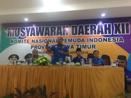 Plt Bupati Trenggalek Terpilih Aklamasi Pimpin KNPI Jatim