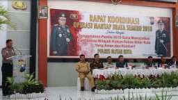 Jelang Pemilu 2019, Polres Kota Blitar Lakukan Koordinasi Keamanan 
