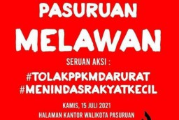 Beredar Poster Seruan Aksi Tolak PPKM Darurat di Kota Pasuruan, Polisi: Hoaks