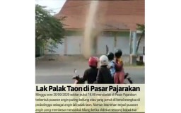 Viral Video Puting Beliung Bikin Panik Warga Probolinggo