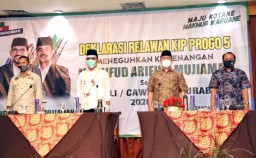 Relawan KIP Progo 5 Deklarasi Dukung Mahfud Arifin-Mujiaman