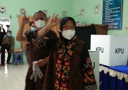 Kata Risma Sebelum dan Sesudah Mencoblos di Pilwali Surabaya 2020