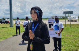 Peringati HUT ke-75 RI, Bandara Banyuwangi Gelar Safe Travel Campaign