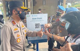 Ingat! Masuk Markas Kepolisian se Jatim Wajib Scan PeduliLindungi