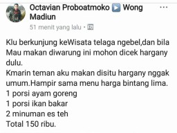 Waspada!  Makan di Telaga Ngebel, Warung Kaki Lima Harga Bintang Lima
