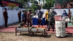 Dua Senjata M-16 Dimusnahkan di Banyuwangi