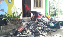 Empat Ruangan di SMKN 1 Ngasem Kediri Terbakar, Simulasi UNBK Ditunda