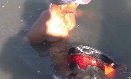 Motor Diduga Curian Ditemukan Tenggelam di Sungai Gebang Sidoarjo