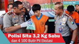 Video: Polisi Sita 3,2 Kg Sabu dan 4 100 Butir Pil Ekstasi
