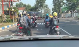 Polres Mojokerto Pasang Starting Grid Ala MotoGP, Ini Titiknya