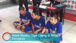 Video: Asyik Nyabu, Tiga Orang di Blitar Diringkus