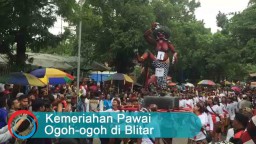 Video: Kemeriahan Pawai Ogoh-ogoh di Blitar