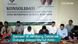Video: Samawi di Jombang Deklarasi Dukung Jokowi-Ma'ruf Amin
