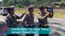Video: Polres Blitar Uji Coba Tilang dengan Speed Gun