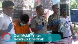 Video: Curi Mobil Teman, Residivis Ditembak