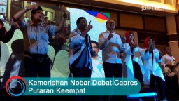 Video: Kemeriahan Nobar Debat Capres Putaran Keempat