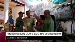 Video: Proses Coblos Ulang Satu TPS di Mojokerto
