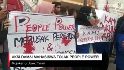 Video: Aksi Damai Mahasiswa Tolak People Power
