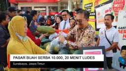 Video: Pasar Buah Serba Rp. 10 Ribu, 20 Menit Ludes