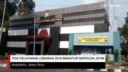 Video: Menengok Pos Pelayanan Mudik Lebaran Miniatur Mapolda Jatim