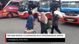 Video: Ratusan Warga Tulungagung Ikuti Program Balik Gratis