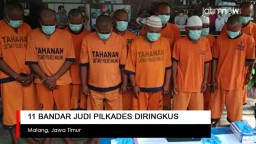Video: 11 Bandar Judi Pilkades di Malang Diringkus