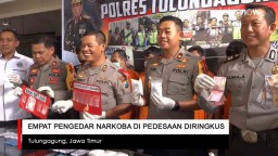 Video: Empat Pengedar Narkoba di Pelosok Tulungagung Diringkus