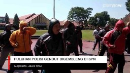 Video: Puluhan Polisi Gendut Digembleng di SPN Mojokerto