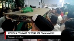 Video: Korban Pesawat Cessna 172 Dimakamkan