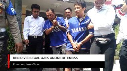 Video: Residivis Begal Ojek Online Ditembak