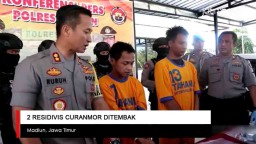 Video: 2 Residivis Curanmor di Madiun Ditembak