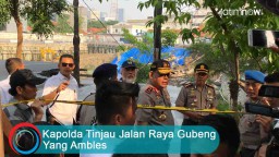 Video: Kapolda Tinjau Jalan Raya Gubeng yang Ambles