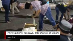 Video: Penyelundupan 25 Kg Sabu dari Malaysia ke Madura Digagalkan