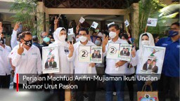Video: Perjalan Machfud Arifin-Mujiaman Ikuti Undian Nomor Urut Paslon