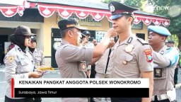 Video: Anggota Polsek Wonokromo Dapat Kenaikan Pangkat Luar Biasa