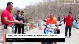 Video: Rekonstruksi Pembunuhan Wanita Hamil di Ponorogo