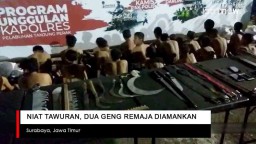 Video: Niat Tawuran, Dua Geng Remaja di Surabaya Diamankan