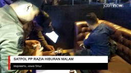 Video: Satpol PP Mojokerto Razia Hiburan Malam