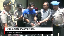 Video: Maling Motor Tabrak Mobil