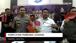Video: Pembobol Gudang di Mojokerto Ditembak