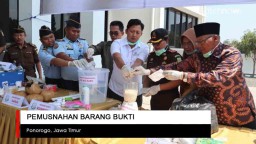 Video: Pemusnahan Barang Bukti